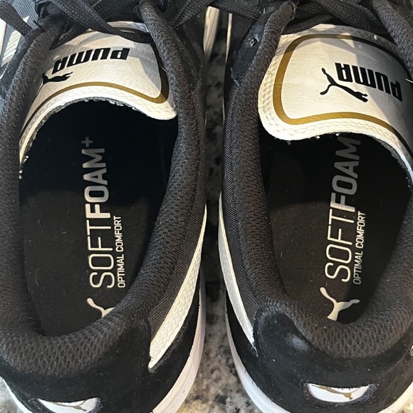 Puma Astro Kick Suede Sneakers Mens 11 Black‎ White 369115-01 main image 4